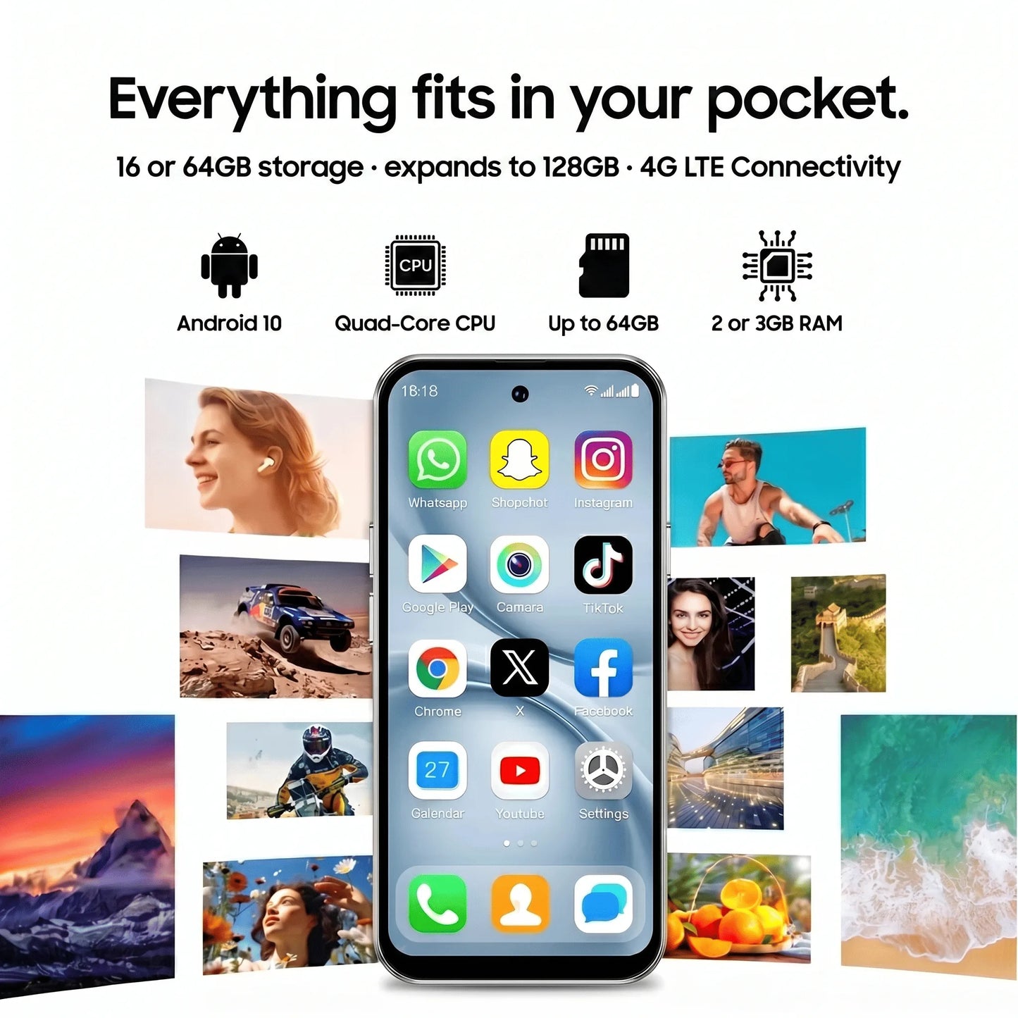 Pockify™ 17 Pro Series Mini Phone
